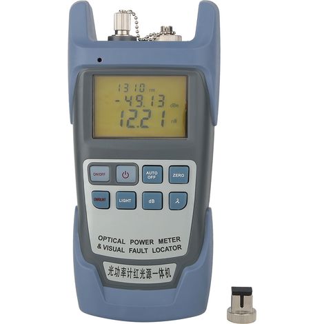 Combiné testeur de câble fibre optique et localisateur de défauts visuels -70+10dB, mesureur de puissance optique portable (1/5)