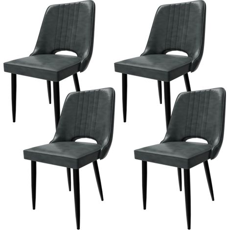 Ergonomic Dining Chairs with Adjustable Metal Legs for Stability,Comfortable Sponge Upholstery,Modern Design in 4 Colors-Perfect for Any Room