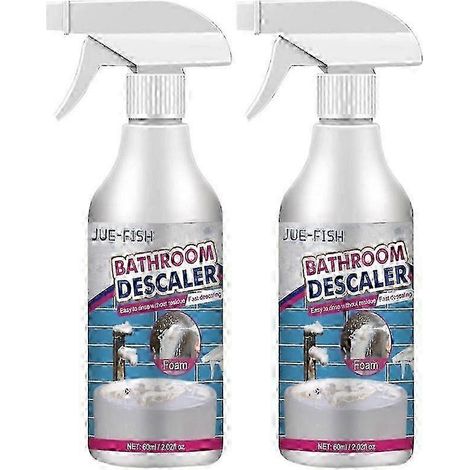 1 à 5 pièces - Spray nettoyant pour salle de bain, douche, verre, détartrant, anti-moisissures, nettoyant pour baignoire et toilettes, nettoyant anticalcaire, nettoyant mousse pour baignoire (2 pièces (1/5)