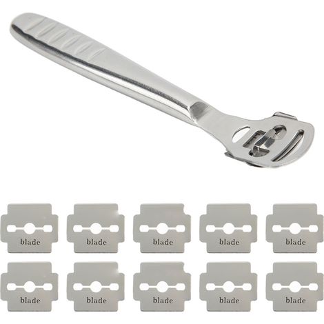 Lederausdünnungswerkzeug aus Edelstahl mit kraftsparendem, rutschfestem Griff – vielseitig einsetzbar zum Ausdünnen von Leder für Handtaschen, Gürtel und Rucksäcke. (1/5)