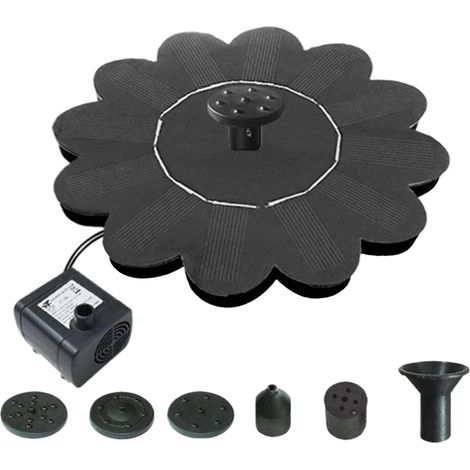 Fontaine paysagère à énergie solaire Diamètre de la lamination16 cmforme de fleur Décorations de jardin élégantes et portables (1/5)