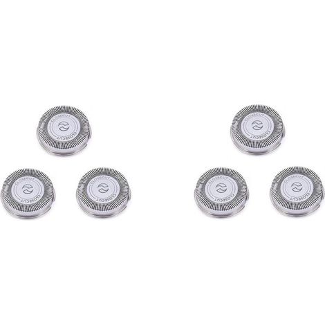 Lot de 6 Têtes de Rechange SH30 Compatibles Rasoirs Series 3000 2000 1000 S738 Lames Durables