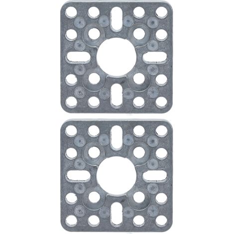 2 Supports Servo 40x40mm Aluminium Anodisé Haute Dureté Montage Robot Modèle (1/5)