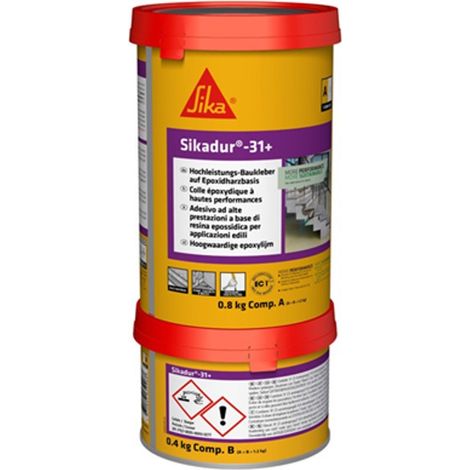 Colle multi-usage SIKADUR 31 – Réparation rapide et étanche sur béton, bois, métal – Pour chantiers humides et espaces confinés