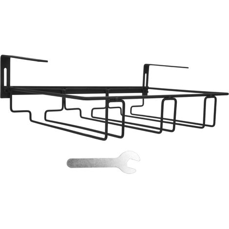 1 Porte-verres en fer 3 fentes réglable suspension meuble cuisine bar(Troisième trimestre : Nouveaux produits en septembre) (1/5)
