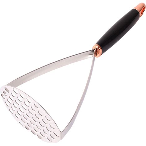 Presse-Purée En Acier Inoxydable - Plaque Masseuse Robuste - Pour Pommes De Terre Et Légumes - Usage Cuisine Intérieure Ou Extérieure - 1 Pièce (1/5)