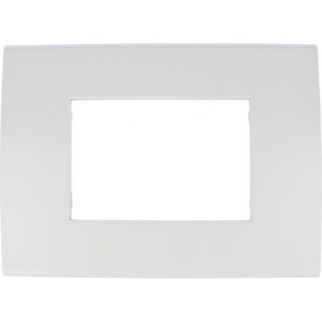 Placca bianco 4 posti compatibile con Vimar Arkè tipo 19654.74