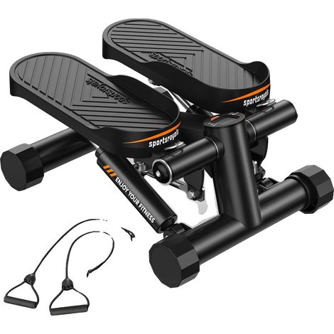 Escaladora, capacidad de 159 kg, mini máquina de escaleras compacta, color negro. (1/5)
