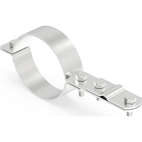 Supporto filettato per tubo di scarico, diametro 100 mm, acciaio inox, 64.10/S NI /96411005/