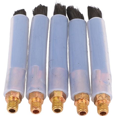 Brosses de nettoyage de perles de soudure, brosse en Fiber de tête en laiton pour le nettoyage des joints du processeur de couture de soudage M8 5 pièces (1/5)