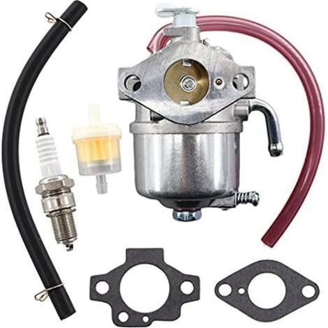 Vergaser mit Kraftstofffilterdichtung und Zündkerze für 4-Takt-Motoren der Modelle KAWASAKI FC150V und John Deere 14SB, JX75, JE75, JX85 und 14SE (Rasenmäher). Ersetzt die Teilenummern 15003-2364, AM1 (1/4)
