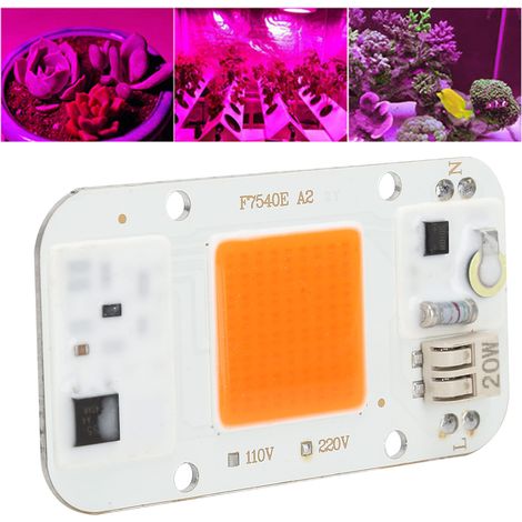 Hochdruck-LED 220 V, chipfrei, integrierte COB-Lichtquelle, Pflanzenwachstumslampe, 20 W, Vollspektrum (1/5)