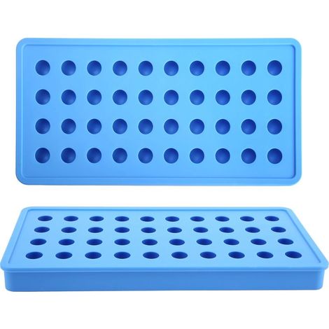 Kugelförmige Silikon-Eiswürfelform mit 40 Mulden, himmelblau, für Bar- und Partyzubehör (1/5)