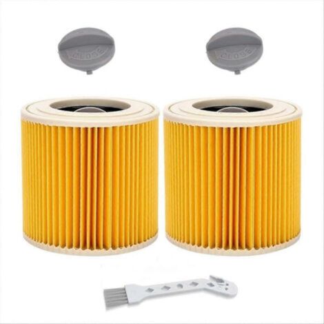 Lot de 2 cartouches filtrantes de rechange pour aspirateur Karcher WD3 Premium, WD2 et WD.