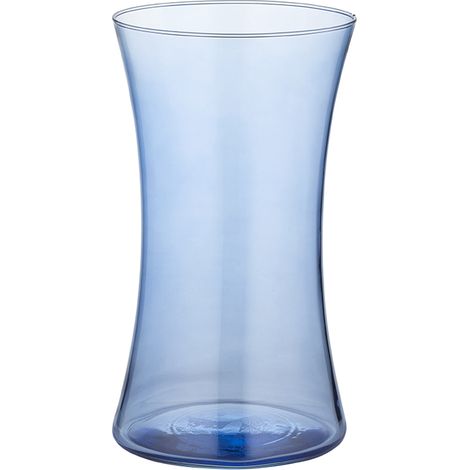 Jarrón azul transparente H25 35715