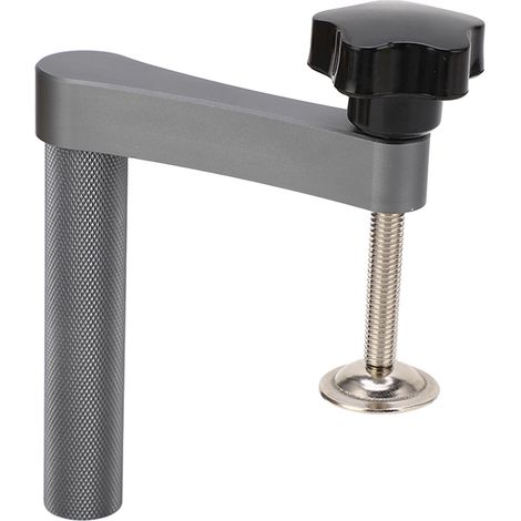 Serre-joint rapide banc bois aluminium inox réglable avec vis moletée rondelle vis croix trou 19mm gris (1/5)