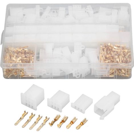 580 pièces Ensemble de connecteurs de borne Connecteur à sertir mâle femelle en cuivre Bloc en plastique pour câblage,DUBUNS (1/5)
