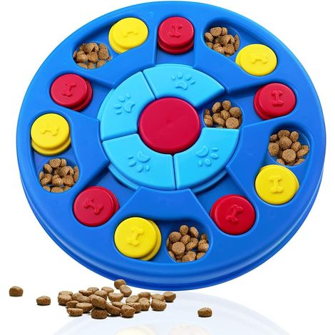 Jouets d'intelligence pour chiens, jouets interactifs pour chiots, jeux de stimulation du QI et d'entraînement avec des friandises, distributeur de friandises pour chiens et chiots intelligents (1/5)