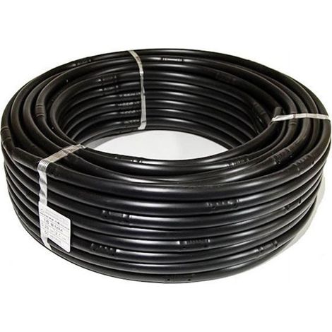 Tubería negra 16mm goteros turbulentos a 50cm. 100m