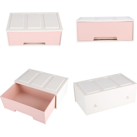 Bunte Aufbewahrungsbox für den Schreibtisch mit Schubladen, Schmuckhalter, Schrank, Dekor D (1/5)