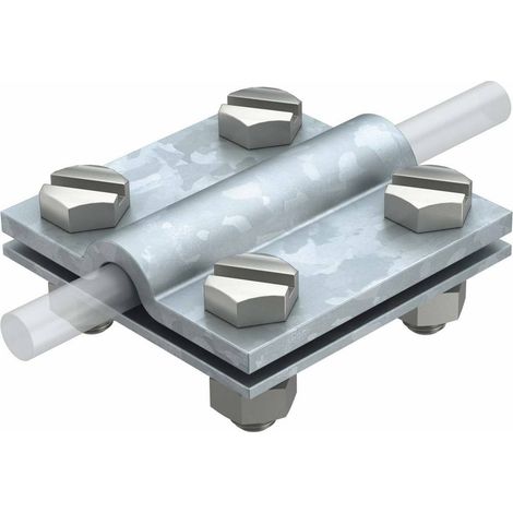 OBO Bettermann Connecteur en croix 8-10mm acier galvanisé à chaud, 5312655 (1/2)