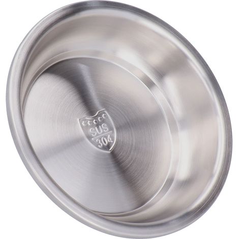 Plaque en Acier Inoxydable 304 Qualité Alimentaire, Plat Rond et Profond pour Repas 20cm/7.9 Pouces (1/5)
