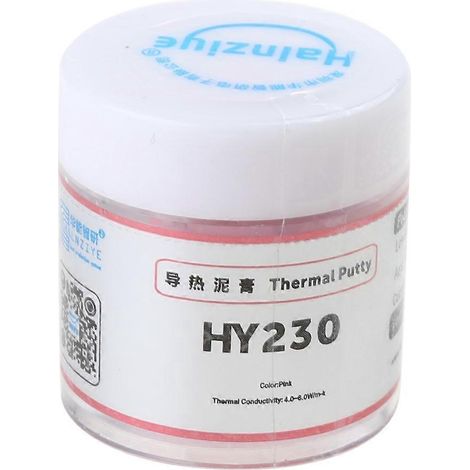 Pâte thermique rose HY234, composé silicone pour dissipateur thermique, 4,0 W/mK, pour processeur - 10 g (1/5)