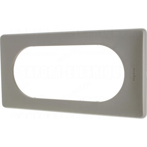 Legrand – Plaque de finition 4/5 modules taupe neutre – Pour appareillage mural CELIANE – 68735 (1/2)