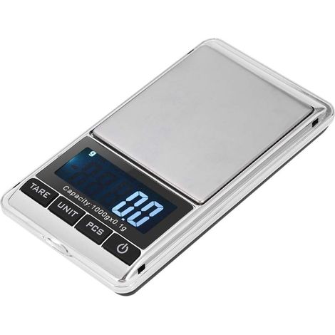 Báscula De Cocina - 500 G - Precisión 0,01 G - Pantalla LCD Con Retroiluminación Blanca - Plataforma De Acero Inoxidable - 1 Unidad (1/5)