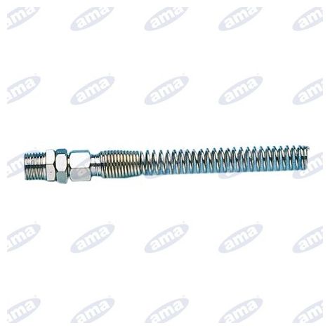 Raccord pivotant fileté mâle avec ressort pour tuyau spiralé 1/4 93367