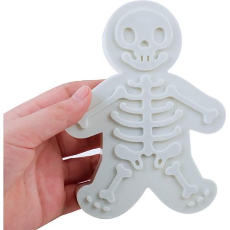 Emporte-pièce 3D bonhommes en pain d'épice tête de mort pour Halloween, moule à biscuits en fondant. (1/5)