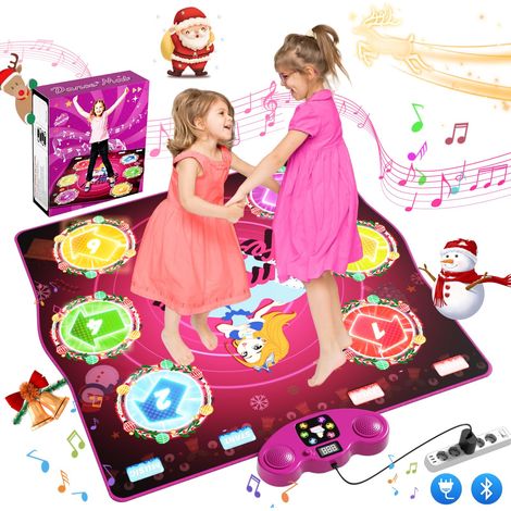 Tapis de danse pour enfants de 3, 4, 5, 6, 7, 8, 9, 10, 11 et 12 ans, tapis de jeu pour filles de 3 à 12 ans, cadeaux de Noël, connecteur de type C pour une alimentation stable, musique Bluetooth, 6 m (1/5)