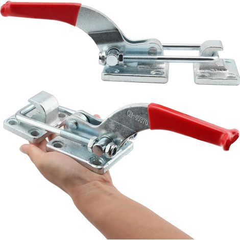 Ensemble de pinces à genouillère monobloc robustes, capacité de charge de 4000 lb, modèle 40370 pince à genouillère autobloquante. (1/4)