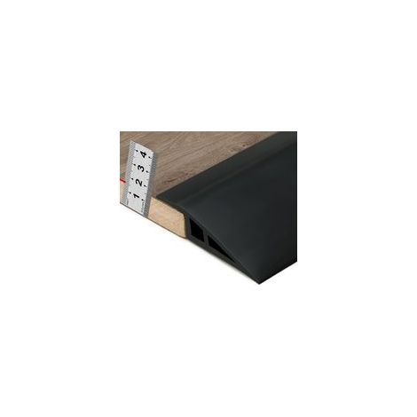 (2 m Noir) Profilé de transition pour moquette et sol , autocollant en PVC, idéal pour les seuils de moins de 15 mm de hauteur (1/5)