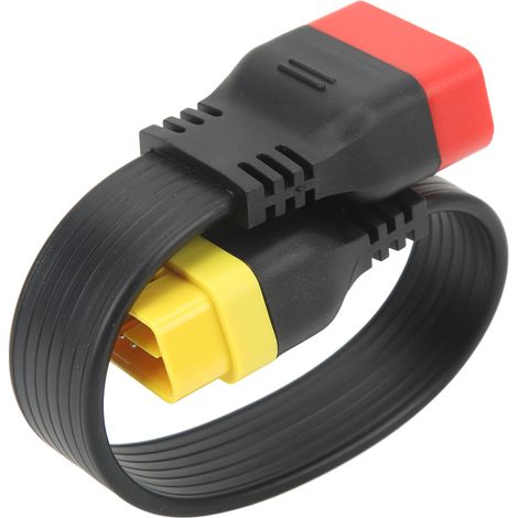 Adaptateur câble OBD 16 broches 36cm, rallonge mâle vers femelle pour connecteur diagnostic voiture. (1/5)