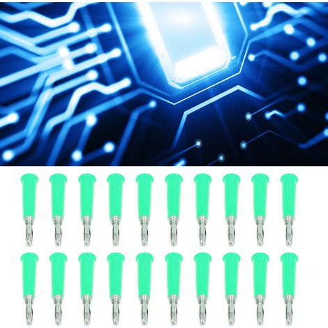 J.10011 Geschweißter 4mm vierblättriger Bananenblütenhalter, 4mm trompetenförmiger Bananenblütenhalter, 100 Stück pro Packung, Grün. (1/5)