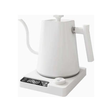 Bollitore elettrico, grande capacità 1 litro, controllo preciso della temperatura, protezione di sicurezza, bianco. (1/3)