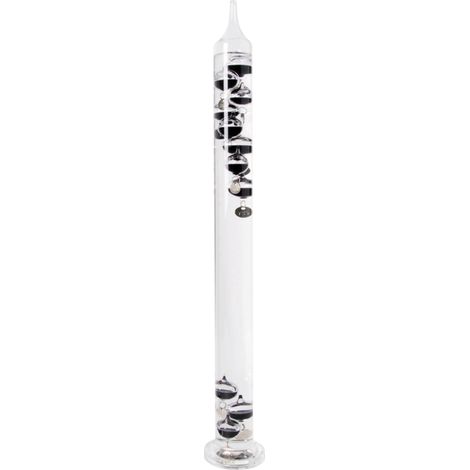 Thermomètre "Galileo" - Transparent - D 7,6 x H 56,3 cm - Livraison gratuite