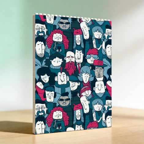 Cadre souvenir en blocs pour adultes, cadeau de la Saint‑Valentin (1/5)