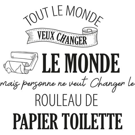 Autocollant mural changer le monde (1/2)