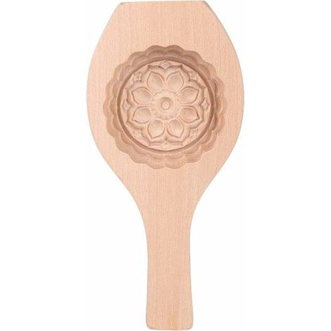 Wooden Floral Moncake Mold Moncake Mold Pastry Baking Tool (1/5)