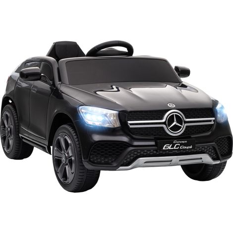 Mercedes-Benz GLC Licensed Kids Ride on Car with Remote Control, Soft Start, MP3, LED Headlights, Black