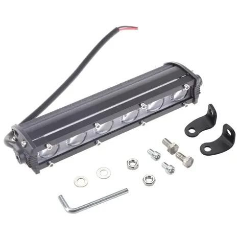 Luz de trabajo LED de una sola fila, mini barra de luz LED delgada, luz de techo impermeable para vehículos todoterreno (ATV, SUV, camiones). Conversión para uso todoterreno. (1/5)