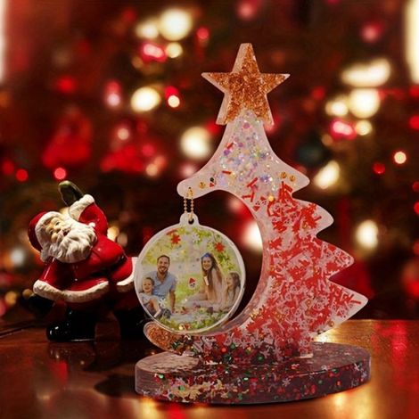 Bricolage Arbre de NoëL Cadre Photo Moule en Silicone Cristal RéSine Epoxy Artisanat Moule Moule DéCoration Faite à la Main Moules (1/5)