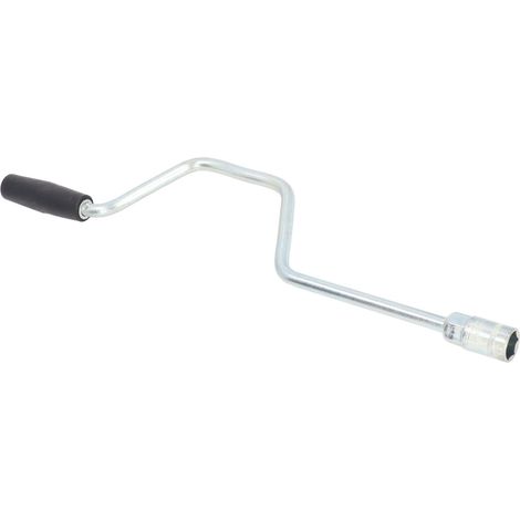 Poignée de manivelle 19mm/0.75in pour remorque, fer galvanisé, pied de caravane, manivelle rapide pour camping-car, support de stabilisation (1/5)