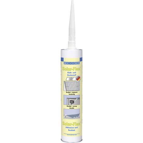 WEICON Solar-Flex Klebe- und Dichtmasse Herstellerfarbe Weiß 10025036 290 ml (1/4)
