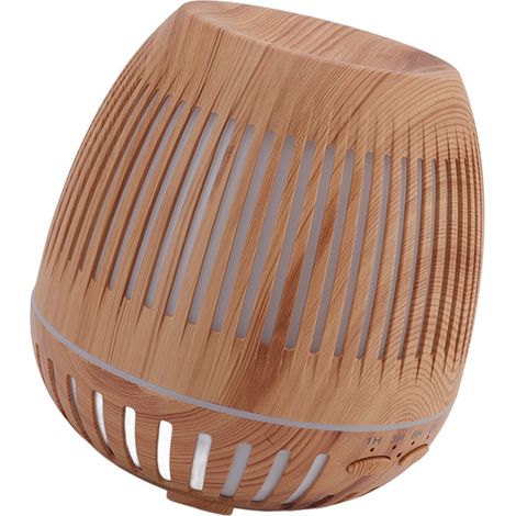400-ml-Diffusor für ätherische Öle, Holzoptik, 8 W, 24 V, Fernbedienung, leiser Betrieb (35 dB), farbige LED-Beleuchtung, EU-Stecker (100–240 V) (1/5)