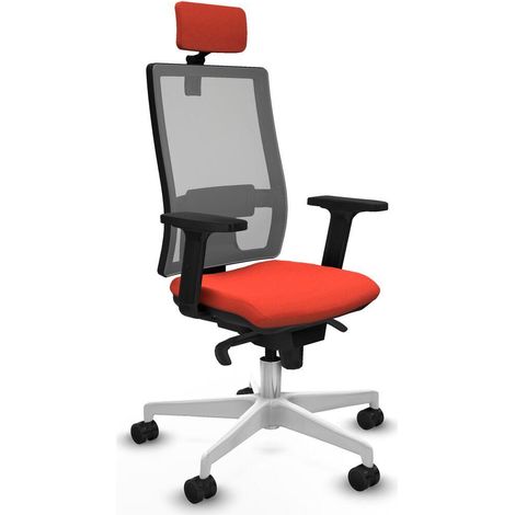 Piqueras y Crespo Chaise Ergonomique Orange Foncé Bureau (1/3)