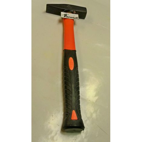 MARTELLO CON MANICO ANTI SCIVOLO PER MATTONI PIASTRELLE CHIODI 500 G