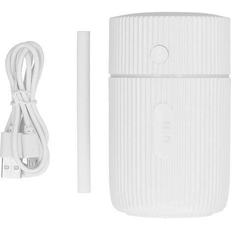 Mini humidificador USB con luz de colores – Para coche/oficina/dormitorio, ambiente LED, regalo divertido para el Día de la Madre (Blanco) (1/5)